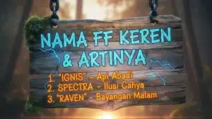 Nama FF Keren Dan Artinya